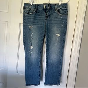 American Eagle Distressed Stretch Artist Jean Size 16 Regular